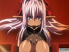 Gagged hentai girl gets fucked rough