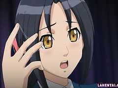 Hentai schoolgirl gets her wet pussy fingered and fucked